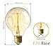 LAKES Vintage Edison Bulb, 60W Retro Incandescent Light Bulb E26 Medium Screw Base, G25 / G80 Classic Amber Glass Incandescent Filament Lamp,360 Degrees Beam Angle, Pack of 4
