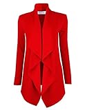Tom's Ware Womens Elegant Open Front Wide Lapels Coat