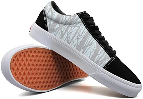 Keppel Teerd Men's Tree Trunk Pattern Casual Flat Canvas Shoes Low-top Lace-up Sneakers
