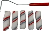 TIJAR 5 Pack Mohair Paint Roller Set 4" 100mm Decorating Varnish Gloss Satin view 4