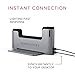 Henge Docks Vertical Docking Station for The 15-inch MacBook Pro with Thunderbolt 3 with Touch Bar | Fits 15-inch MacBook Pro (2016-2018) | 2 USB-C Ports | Docking Hub Station