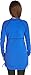 Coolibar UPF 50+ Women's Ruche Swim Shirt - Sun Protective,Baja Blue,X-Large
