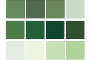 SHERCHPRY Green Solid Color Scrapbooking Paper 24 Sheets 30cm Forest Journal Craft Decorative DIY Supplies