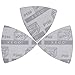 XXGO 60 Pcs 60/120/240 Grits 3-1/8 Inch 80mm Triangular Hook & Loop Oscillating Tool Sandpaper for Sanding Wood Contains 20 of Each Fit 3-1/8 Inch Triangle Oscillating Multi Tool Sanding Pads XG8030