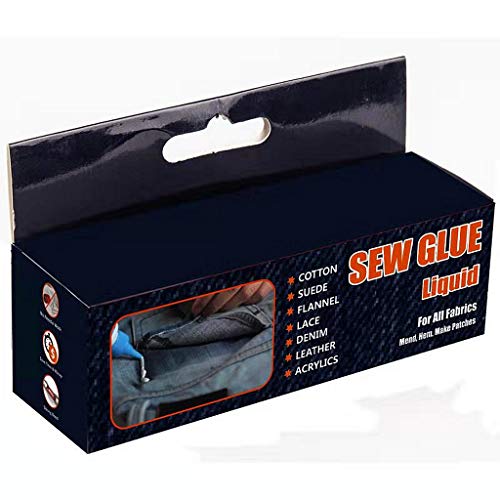 SEWOR 1 Min Quick Bonding Fast Dry Sew Fabric Glue Liquid Reinforcing