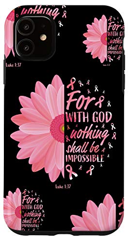 Christian Breast Cancer Phone Cases Breast Cancer Awareness Case for iPhone 11 at Amazon