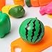 Schoolsupplies 16pcs/set Plastic Kitchen Food Fruit Vegetable Cutting Kids Pretend Play Educational Puzzle Learning Plastic Toy Satety