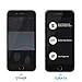 TURATA iPhone 8 7 6S 6 Screen Protector 0.3MM 9H 3D Full Coverage Tempered Glass Screen Cover with Bubble Free Anti-Fingerprint and Oil Stain for iPhone 8 7 6S 6 (Black)