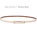 MoYoTo® Womens Adjustable Stylish Gold Metal Buckle Leather Waist Belts For Dresses (Gold)