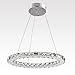 Ganeed Chandeliers,Crystal Glass Chandelier,Pendant Lighting Ceiling Lights Fixtures for Living Room Bedroom Restaurant Porch Dining Room,One Rings (Dia 11.8