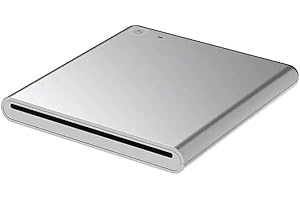 Jalzdieod External DVD Drive for PC - Slot-in USB-C Super Drive CD/DVD Burner Plug & Play Optical Drive