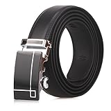 Men's Automatic Buckle Leather Genuine Leather Belts-Black/Brown（Car04/05/D01）