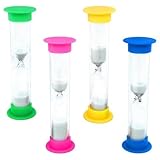 1 X 3 Minute Plastic White Sand Timer - 12 Pack