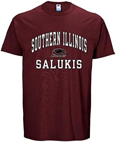 Southern Illinois Salukis Adult Arch N' Logo T-Shirt - Maroon , Small