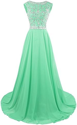KYD Women's Long Prom Dresses 2018 Evening Gowns Bridesmaid Wedding Guest Dress Beaded