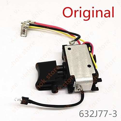Corolado Spare Parts, Switch for Makita DF331D HP331D DF031D TD110D DF331 632J77-3 632F43-6 632F436 Power Tool Accessories Electric Tools par