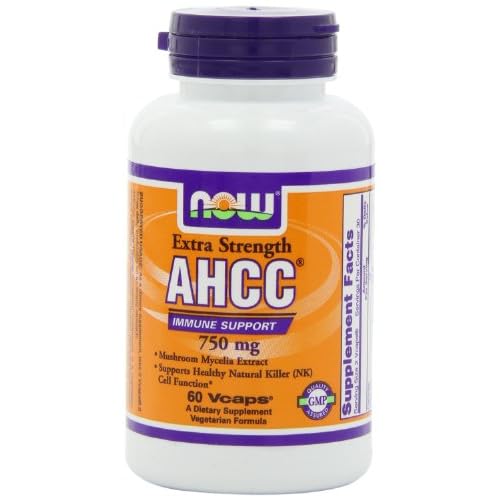 NOW Foods AHCC 750mg Xtra Strength, 60 Vcaps image