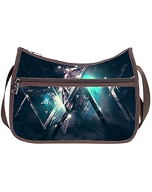 JIUDUIDODO Oxford Fabric Custom Delicate Triangle Cross Body Hobo Handbags Casual Bags (Twin Sides)