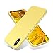 OTOFLY Xs Max Case,Ultra Slim Fit Case Liquid Silicone Gel Cover with Full Body Protection Anti-Scratch Shockproof Case, [Upgraded Version] (Yellow)