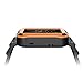 Simpeak Rugged Protective Case with Black Strap Bands Compatible with Apple Watch Series 3 Series 2 42mm, Orange