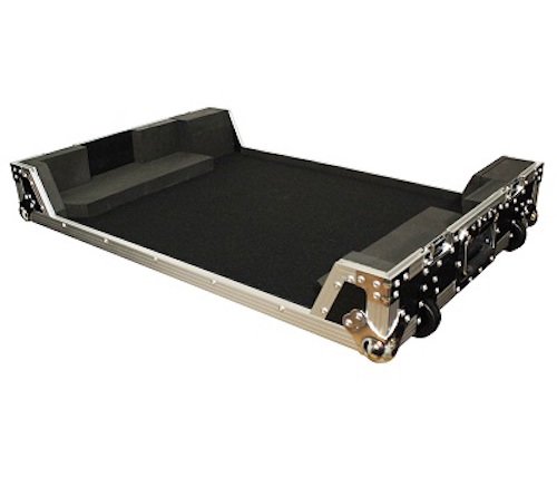 Pro X XS-NS7IIIW Travel Flight Case With Wheels and High Density Foam For Numark NS7III / NS7 III II 2 3