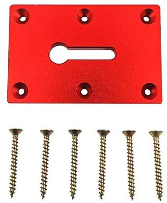 1set Pliers Fixing Fixture Mounting Plate Woodworking Table Fixture Fixing Plate for Clamp Installation (Color : Red)