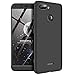 MYLB Xiaomi Redmi 6 Case,360 Degree Full Body Coverage Protection [3 in 1] Anti-Scratch Detachable PC Hard Cover Protective Case for Xiaomi Redmi 6 (Black)