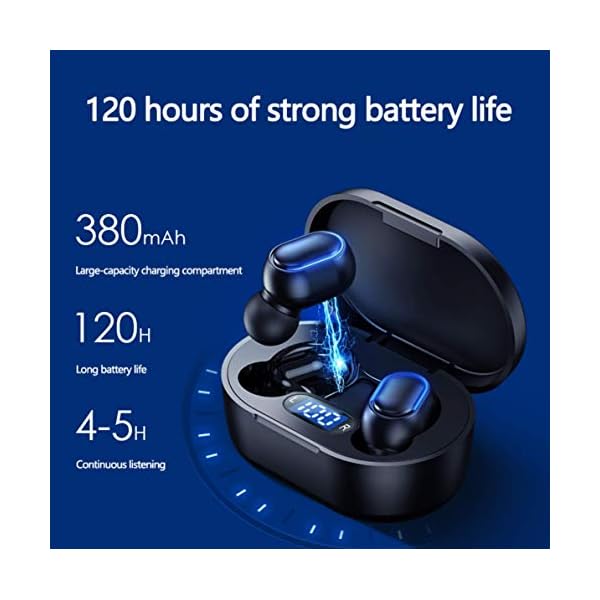 Wireless-Headphones-True-Wireless-Earbuds-with-Led-Display-Charging-Case-HD-HiFi-Stereo-One-click-Smart-Control-Built-in-Mic-IP7-Waterproof-Wireless-Bluetooth-Earphones-for-Android JOKBEN Wireless Headphones, True Wireless Earbuds with Led Display Charging Case, HD HiFi Stereo, One-click Smart…