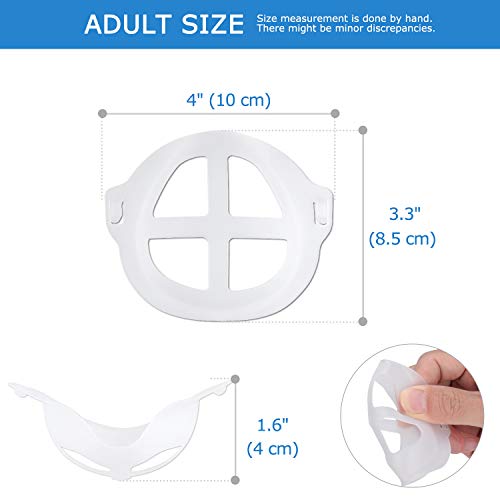 3D Face Mask Bracket Internal Support Frame for Smooth Breathing, Jisoncase Face Mask Inner Support Frame Lipstick Mask Protection Stand Mask Saver for More Breathing Space (3pcs)