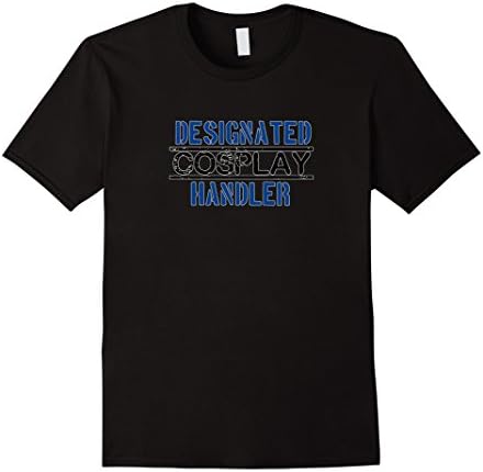 Men's Designated Cosplay Handler T Shirt Large Black