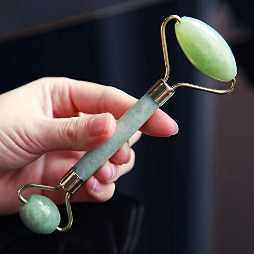 Pro-Nu Jade Roller Face Massager with Natural Jade Stone for Face Eye Massage