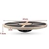 ROMIX® Wooden Balance Board, Wobble Board Training Physio 42cm Non-Slip Round Self Fitness Trainer Body Exercise Gym…