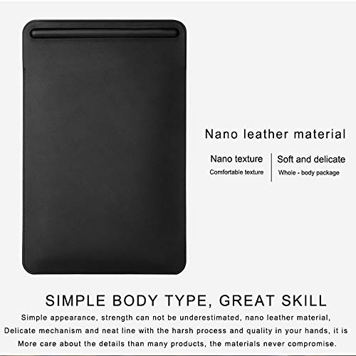Amaping Leather Sleeve Case Cover Pouch Skin for Apple Pencil 2nd & iPad Pro 12.9inch 2018 (Black)