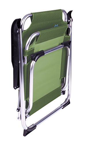 Bo-Camp Alu Klappstuhl Angelstuhl Anglerstuhl Camping Stuhl Klappsessel Faltbar Grün – Bild 4