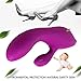 Soft silicone vibrator with 10 vibration patterns, for her clitoris and G-spot stimulation, waterproof mute motor clitoris vibrators, purplethumb 3