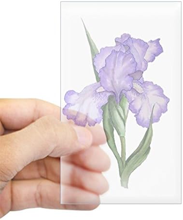 CafePress The Purple Iris Rectangle Bumper Sticker Car Decal