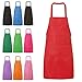 HMILYDYK Kitchen and Cooking Women's Apron with Convenient Pocket Durable Stripe for Women Professional Stripe Chef Apron for Cooking, Grill and Baking (Red)