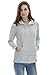 Bearsland Women's Winter Sporty Hoodie Breastfeeding Nursing Top,Gray,X-Large