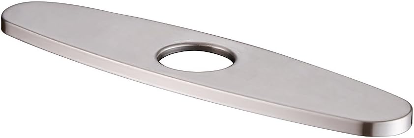 RuvatiRVA1029ST Kitchen Faucet Hole Cover 10 Deck Plate, Stainless Steel