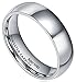 King Will Basic 2mm 4mm 6mm 8mm Tungsten Wedding Band Ring for Men Women Silver/Gunmetal/Black Domed High Polish Tungsten Carbide Ring Comfort Fit 4-15 - 6mm Silver Size 12