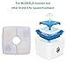 MUDEELA 4 Pack Square Filters for 2.5L Square Cat Water Fountain – Triple Action Water Softening Filter Replacement for 2.5 L Square Pet Water Fountainthumb 1