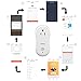 Smart Wifi Outlet, Fsmart Two Pack Wireless Plug Hub Free Socket Switch App Remote Control Compatible Amazon Alexa
