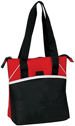 Eunichara Bistro Insulated 8 Pack Cooler Tote with PEVA Heat Sealed Insulation 600D PVC Polyester - Red