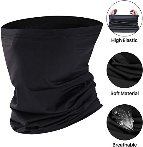 2Pcs Sun UV Protection Neck Gaiter Mask,Magic Face Scarf,Dust Bandana Balaclava