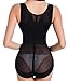 FUT Full Body Waist Trainer Shaper Underbust Corset Cincher Shapewear Bodysuit Black