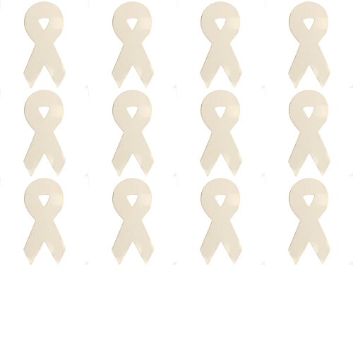 Package of 12-Unfinished Wood Awareness Ribbon Cutouts