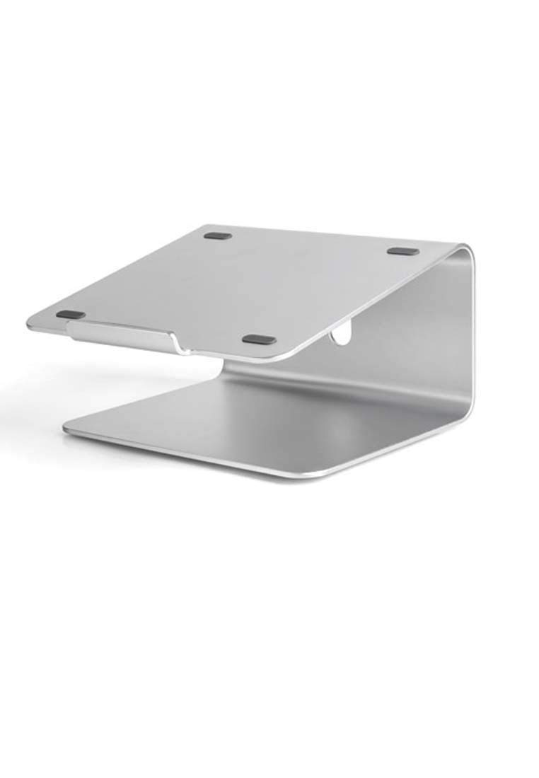 Rubik Laptop Stand for Desk with 360 Rotating Base 15 Degree View Angle for 11inch to 17inch MacBook Notebook Laptop Computer Holder - Silver