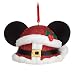 Disney Mickey Mouse Red Glitter Santa Ear Hat Ornament - Christmas