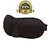 Dr Kao Sleep Mask with PREMIUM Quality Contoured Eye Mask Leopard Color Lightweight With Adjustable Velcro Strap - Blocks The Light Completely (BLACK)