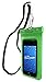 CaliCase Universal Waterproof Floating Phone Pouch - IPX8 Waterproof Floating Phone Case with Lanyard for iPhone X-15/ S20-S24/ Pixel 4-8 - Lime Green